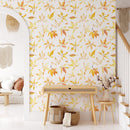 Yellow Fall Leaves Wallpaper - Removable Wallpaper