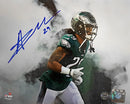 Avonte Maddox in the Smoke Philadelphia Eagles Autographed 8" x 10" Football Photo by Dynasty Sports & Framing