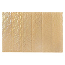 Champagne Gold 3x12 Glossy Brick Glass Subway Tile (20 pack, 5 sq ft/case)