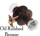 Round Glass Doorknob Set with Large Rosette by Restoration Supplies