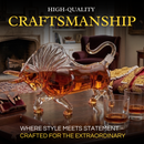 Charging Bull Heads Forward Animal Liquor Decanter