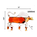 Charging Bull Heads Forward Animal Liquor Decanter
