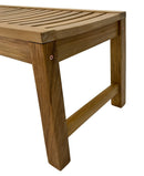 Naples Natural Teak Spa Seating Bench - 47" by NORDICTEAK.COM