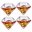 Set of 4 Diamond Whiskey & Wine Glasses 10oz