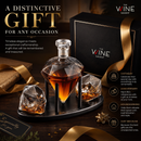 Diamond Whiskey Decanter - 2 Diamond Glasses (750 ML DECANTER)