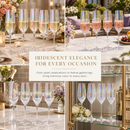 Iridescent Champagne Glasses Premium Barware Gift Elegant Drinkware Collection