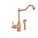 One-Handle Copper Widespread Kitchen Faucet with Side Sprayer - AK96918C