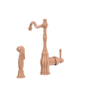 One-Handle Copper Widespread Kitchen Faucet with Side Sprayer - AK96918C