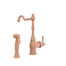One-Handle Copper Widespread Kitchen Faucet with Side Sprayer - AK96918C