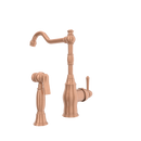 One-Handle Copper Widespread Kitchen Faucet with Side Sprayer - AK96918C