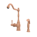 One-Handle Copper Widespread Kitchen Faucet with Side Sprayer - AK96918C