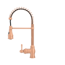 Copper Pre-Rinse Spring Kitchen Faucet, Single Level Solid Brass Kitchen Sink Faucets with Pull Down Sprayer - AK96518A-C