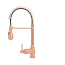 Copper Pre-Rinse Spring Kitchen Faucet, Single Level Solid Brass Kitchen Sink Faucets with Pull Down Sprayer - AK96518A-C