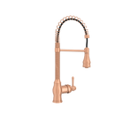 Copper Pre-Rinse Spring Kitchen Faucet, Single Level Solid Brass Kitchen Sink Faucets with Pull Down Sprayer - AK96518A-C