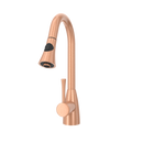 Copper Pull Out Kitchen Faucet, Single Level Solid Brass Kitchen Sink Faucets with Pull Down Sprayer - AK96455C