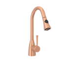 Copper Pull Out Kitchen Faucet, Single Level Solid Brass Kitchen Sink Faucets with Pull Down Sprayer - AK96455C