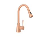 Copper Pull Out Kitchen Faucet, Single Level Solid Brass Kitchen Sink Faucets with Pull Down Sprayer - AK96455C