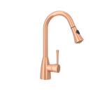 Copper Pull Out Kitchen Faucet, Single Level Solid Brass Kitchen Sink Faucets with Pull Down Sprayer - AK96455C