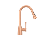 Copper Pull Out Kitchen Faucet, Single Level Solid Brass Kitchen Sink Faucets with Pull Down Sprayer - AK96455C