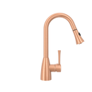 Copper Pull Out Kitchen Faucet, Single Level Solid Brass Kitchen Sink Faucets with Pull Down Sprayer - AK96455C
