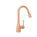Copper Pull Out Kitchen Faucet, Single Level Solid Brass Kitchen Sink Faucets with Pull Down Sprayer - AK96455C