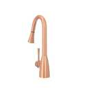 Copper Pull Out Kitchen Faucet, Single Level Solid Brass Kitchen Sink Faucets with Pull Down Sprayer - AK96455C