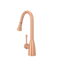 Copper Kitchen Faucet with Soap Dispenser, Single Handle Solid Brass High Arc Pull Down Sprayer Head Kitchen Sink Faucets with Deck Plate