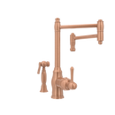 One-Handle Copper Pot Filler Kitchen Faucet with Side Sprayer - AK96918P2
