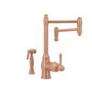 One-Handle Copper Pot Filler Kitchen Faucet with Side Sprayer - AK96918P2