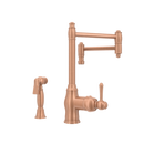 One-Handle Copper Pot Filler Kitchen Faucet with Side Sprayer - AK96918P2