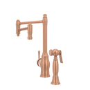 One-Handle Copper Pot Filler Kitchen Faucet with Side Sprayer - AK96918P2