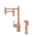 One-Handle Copper Pot Filler Kitchen Faucet with Side Sprayer - AK96918P2