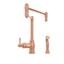 One-Handle Copper Pot Filler Kitchen Faucet with Side Sprayer - AK96918P1