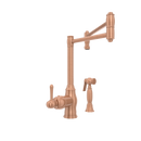 One-Handle Copper Pot Filler Kitchen Faucet with Side Sprayer - AK96918P1
