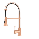 Copper Pre-Rinse Spring Kitchen Faucet, Single Level Solid Brass Kitchen Sink Faucets with Pull Down Sprayer - AK96565C