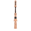 Copper Kitchen Faucet with Soap Dispenser, Single Handle Solid Brass High Arc Pull Down Sprayer Head Kitchen Sink Faucets with Deck Plate