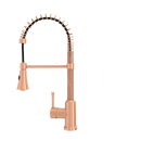 Copper Pre-Rinse Spring Kitchen Faucet, Single Level Solid Brass Kitchen Sink Faucets with Pull Down Sprayer - AK96565C
