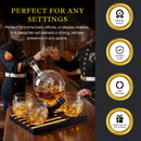 Marine Decanter Set With 4 Whiskey Glasses 1000ml by The Wine Savant