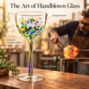 Mexican Wine Glasses Set of 6 - Confetti Wine Glasses