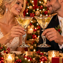 Stag Martini Glasses Set Premium Barware Gift