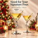 Stag Martini Glasses Set Premium Barware Gift