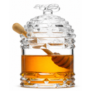 Bee Honey Jar By 5 H Glass Honey Pot With Dipper And Lid Cover For Home Kitchen Hone by The Wine Savant