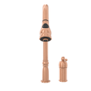 Copper Kitchen Faucet with in-Deck Handle and Soap Dispenser, Single Handle Solid Brass High Arc Pull Down Sprayer Head Kitchen Sink Faucet