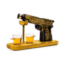 Hand Painted Pistol Whiskey & Wine Decanter by The Wine Savant