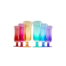 Unbreakable Color Hurricane Glasses | Set of 6, 14 oz by The Wine Savant