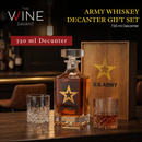 Army Whiskey Decanter Gift Set | 730mL Decanter 2 Whiskey Glass