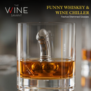 Unique Whiskey & Wine Chiller - Funny Liquor Ice Chilling Suction Cup