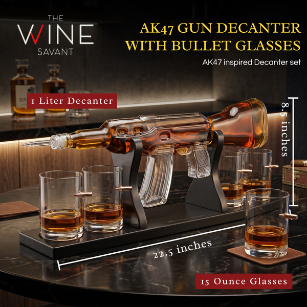 Gun Large Decanter Set Bullet Glasses - Limited Edition - 1000ml, photo 2 of 8