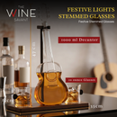 Guitar Whiskey & Wine Decanter & Mahogany Base - 1000 ML