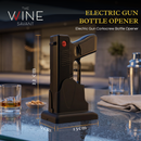 Electric Gun Wine Corkscrew Bottle Opener (Black)